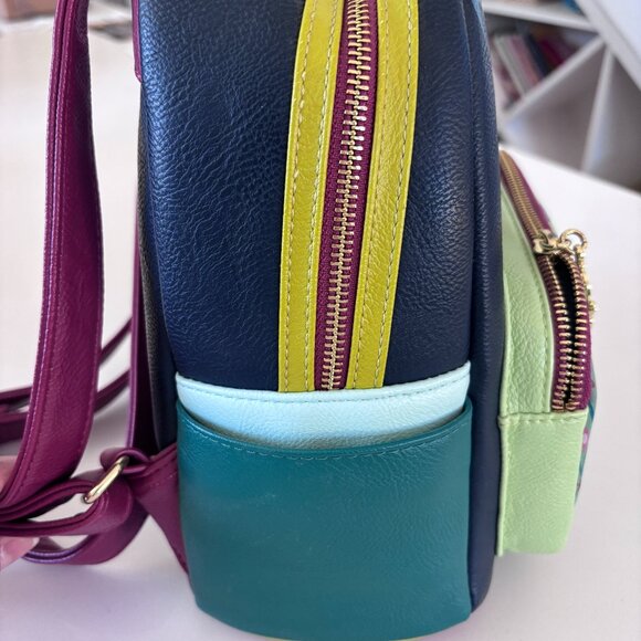 Disney Loungefly Frozen Anna Mini Backpack Olaf Charm “Follow Your Heart” - Picture 5 of 5